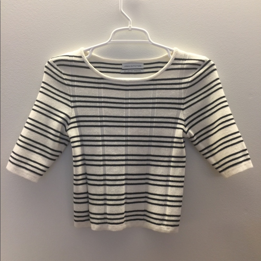 Urban outfitters stripped crop top